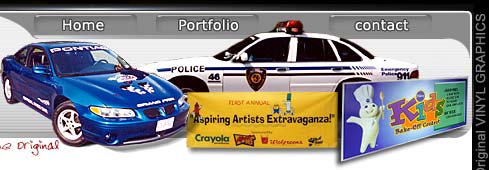 Vehicle lettering, Banners, Signs